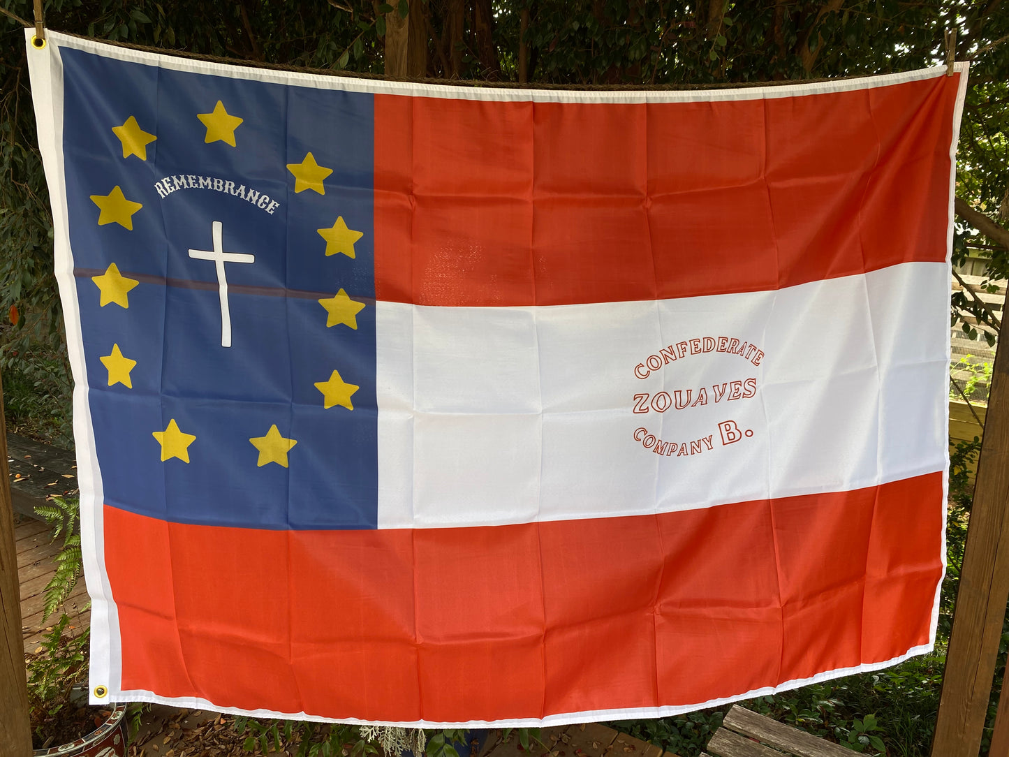 1st Zouave Battalion Louisiana Infantry - Company B Flag