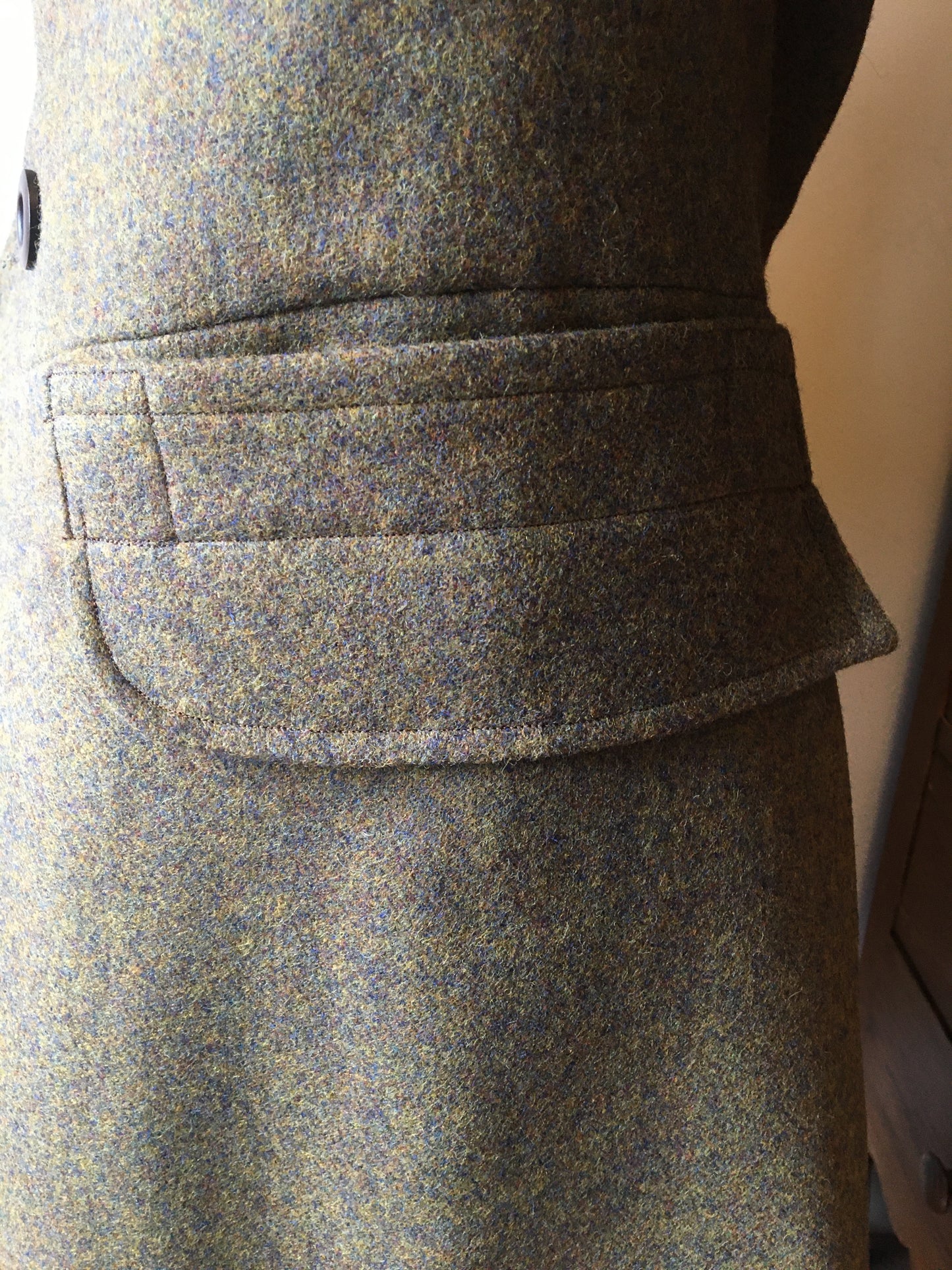 "Pressed into Service" Civilian Modified Confederate Overfrock Coat 1861-1865