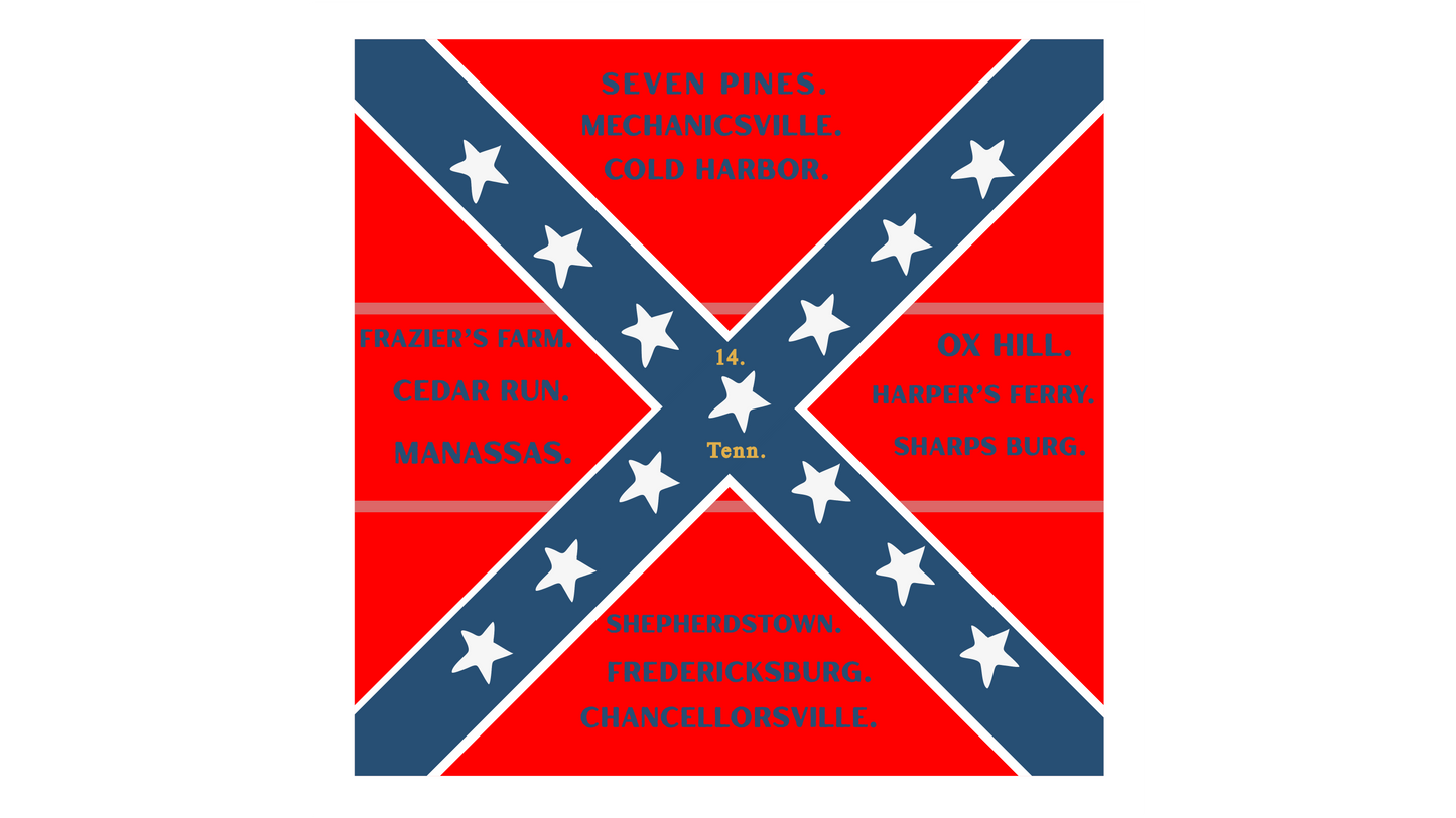 14th Tennessee Infantry Flag