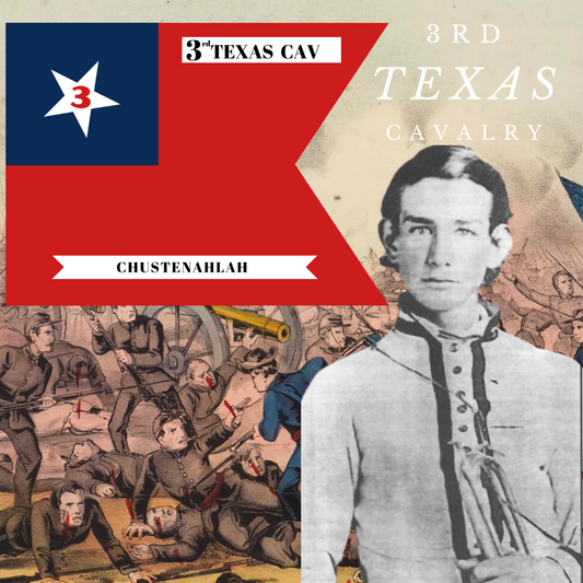 3rd Texas Cavalry  Battle Flag Stickers/Magnets