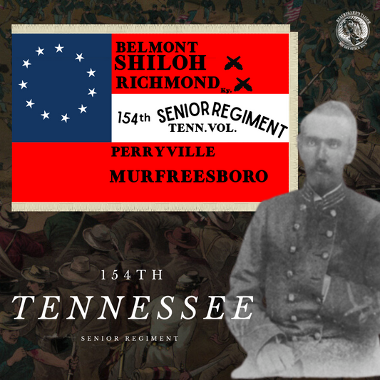 154th Senior Regiment Tennessee Volunteers  Flag Stickers/Magnet