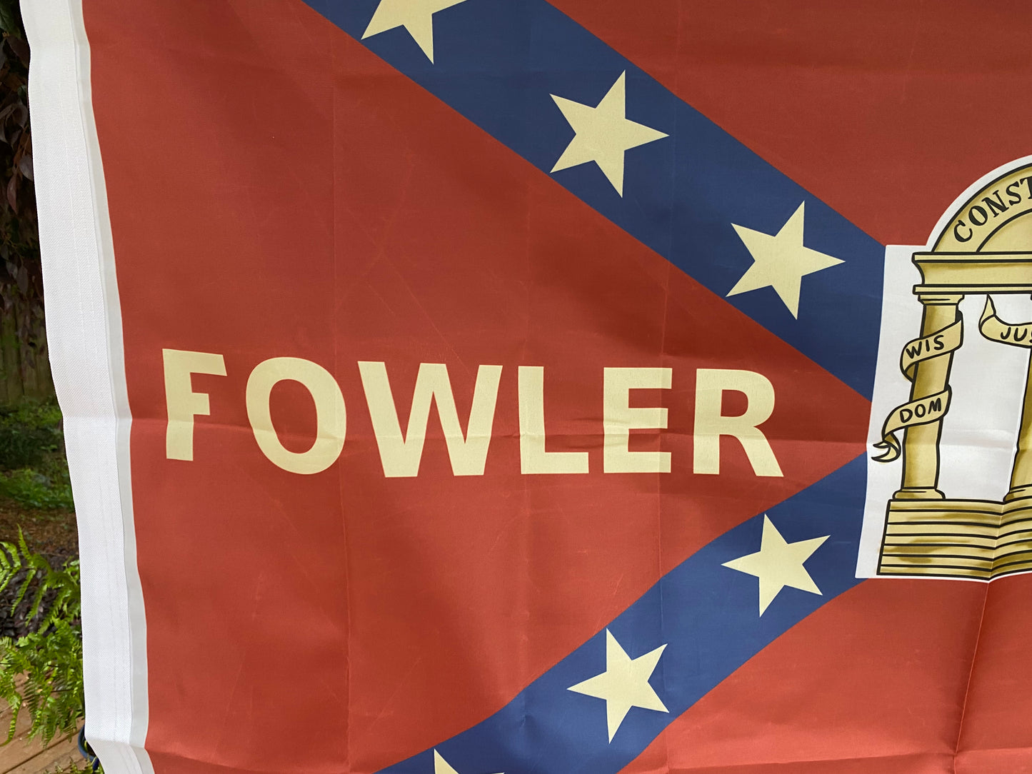 42nd Georgia 15 Star Battle Flag House Flag