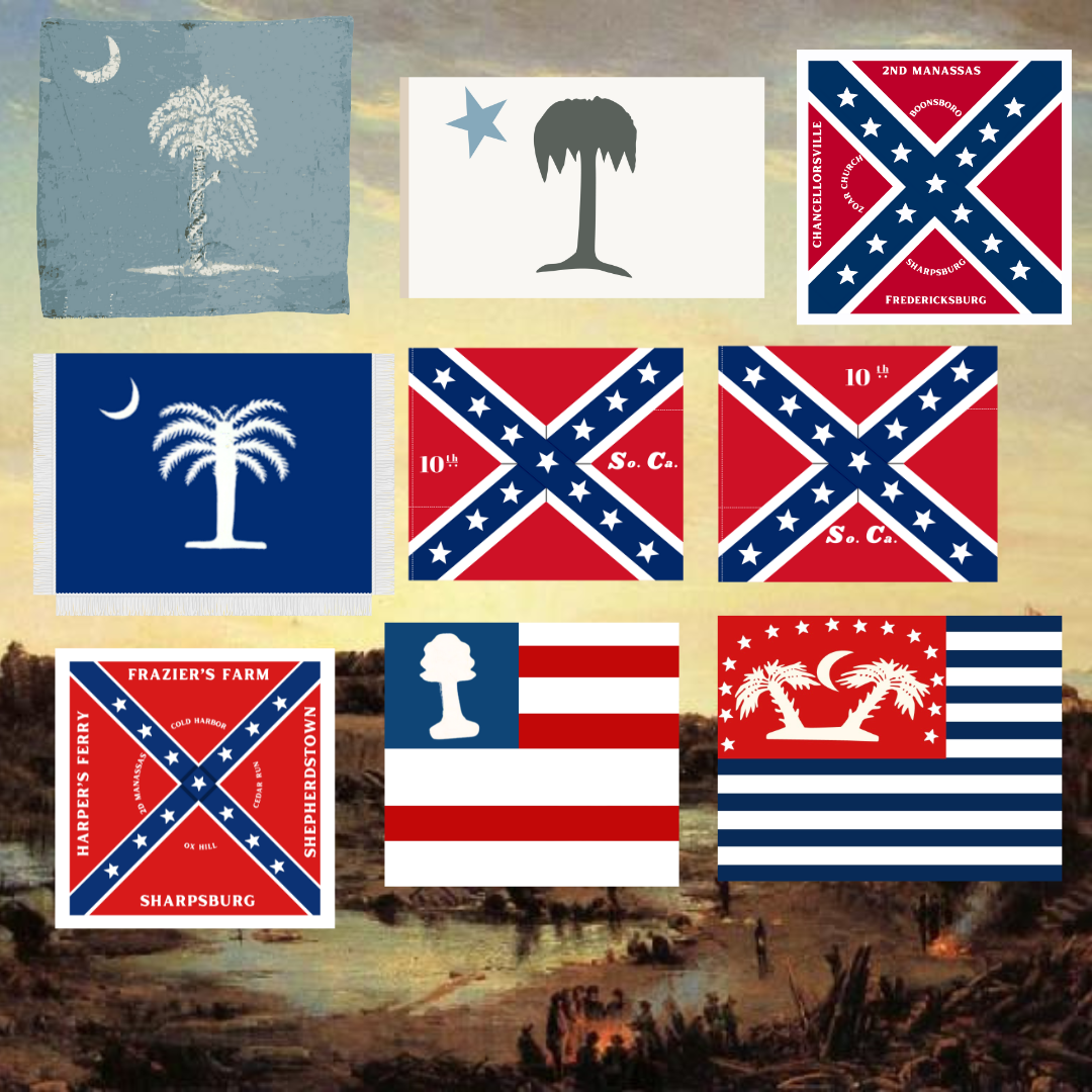 South Carolina Flag Sticker Set