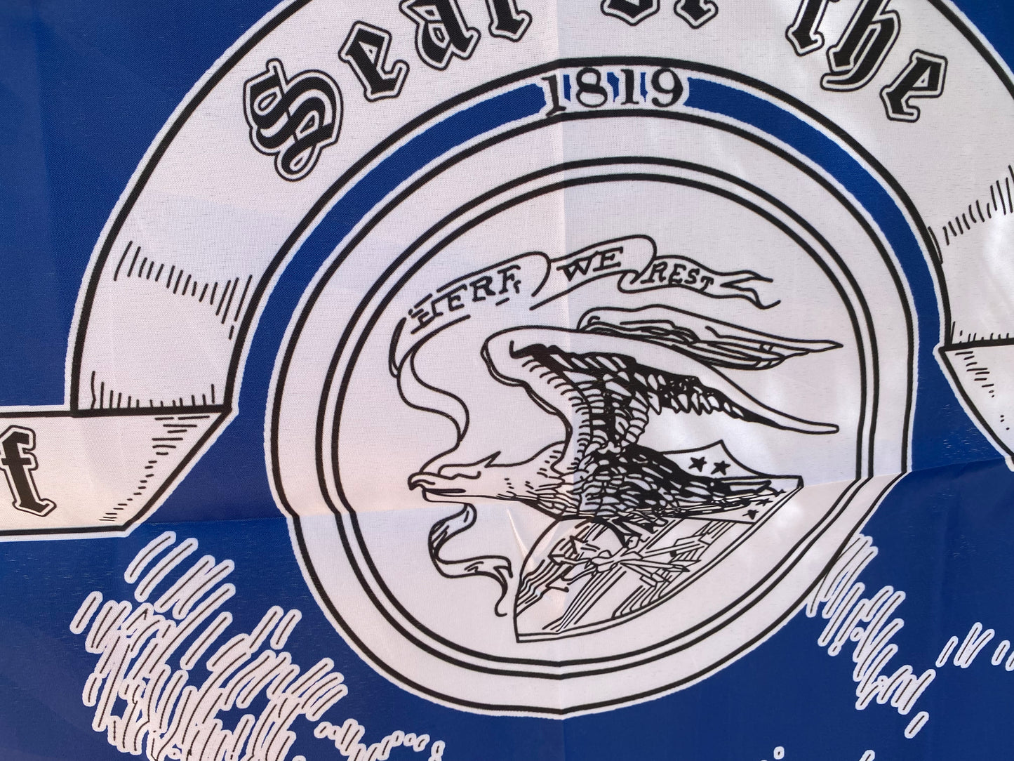 Alabama State Seal & Battle of Mobile Bay House Flag