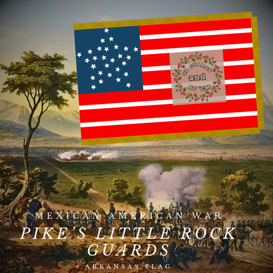 Pike's Little Rock Guards Flag - Mexican American War