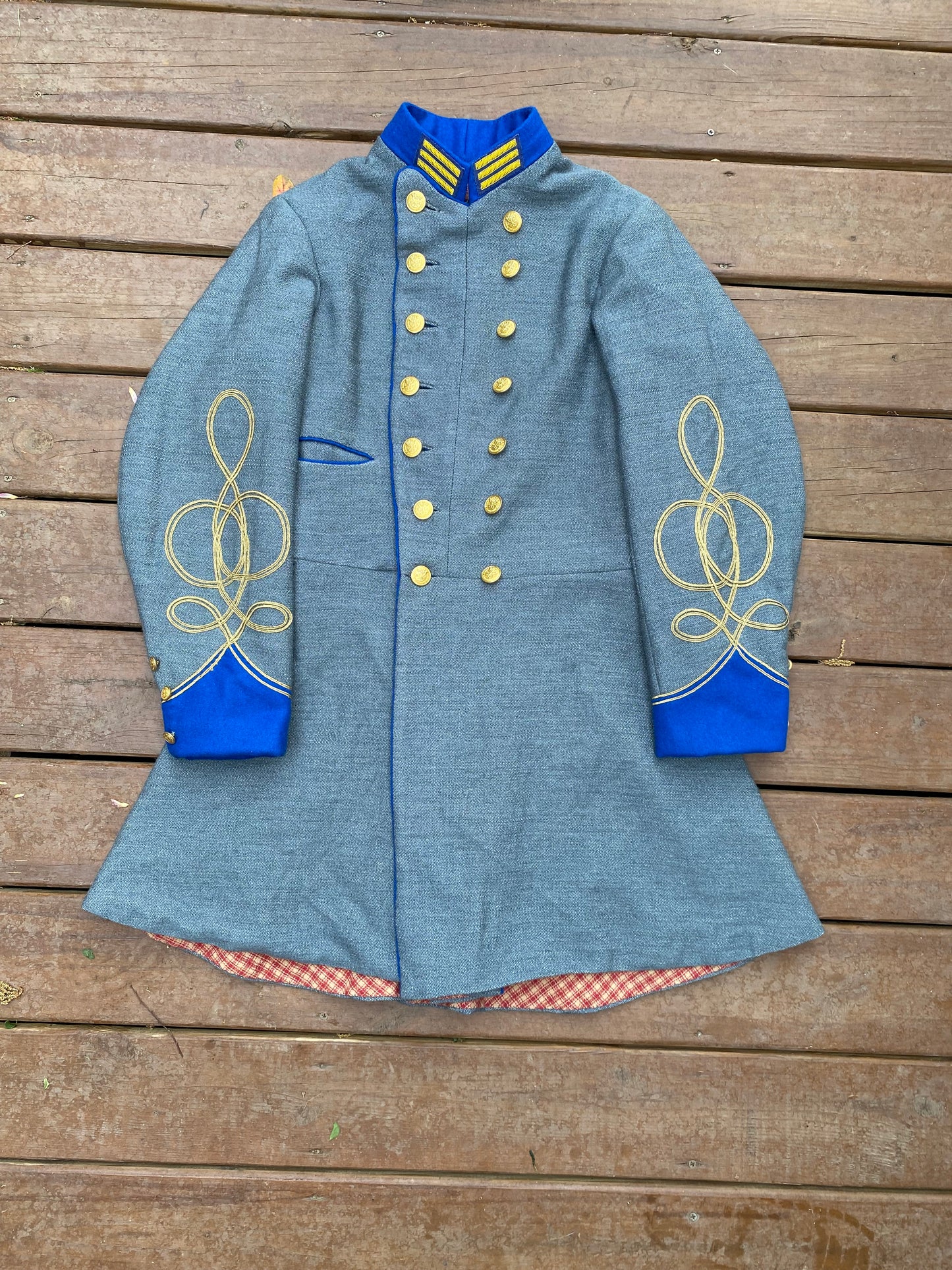 Confederate Officer Frock Coat - Trimmed Jean Company Grade