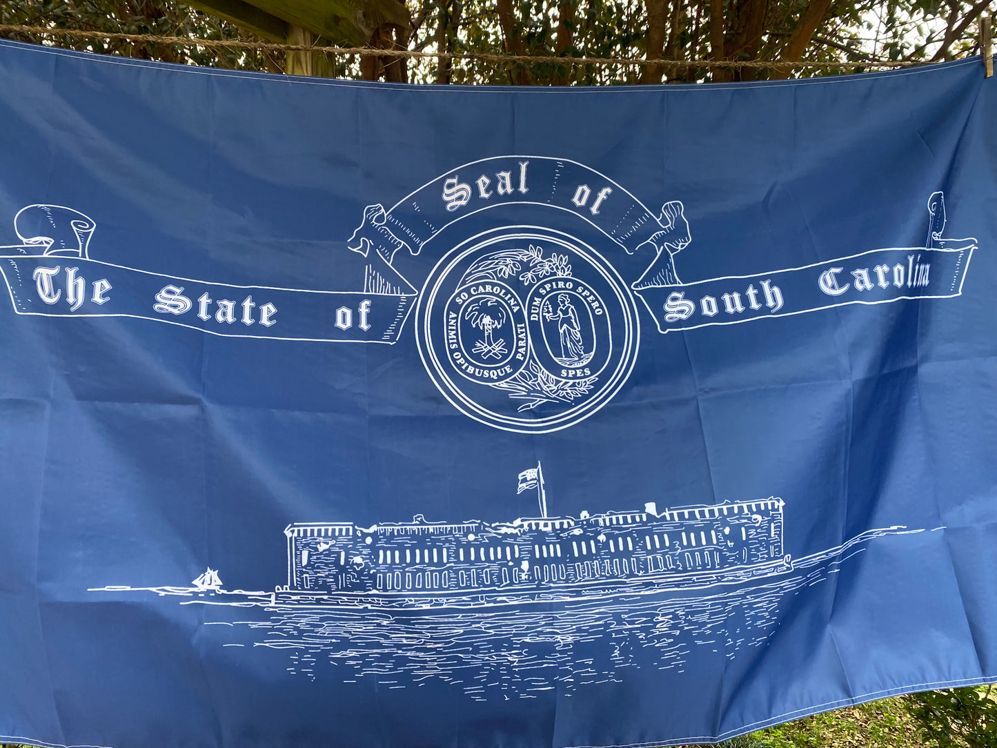 South Carolina State Seal and Fort Sumter House Flag