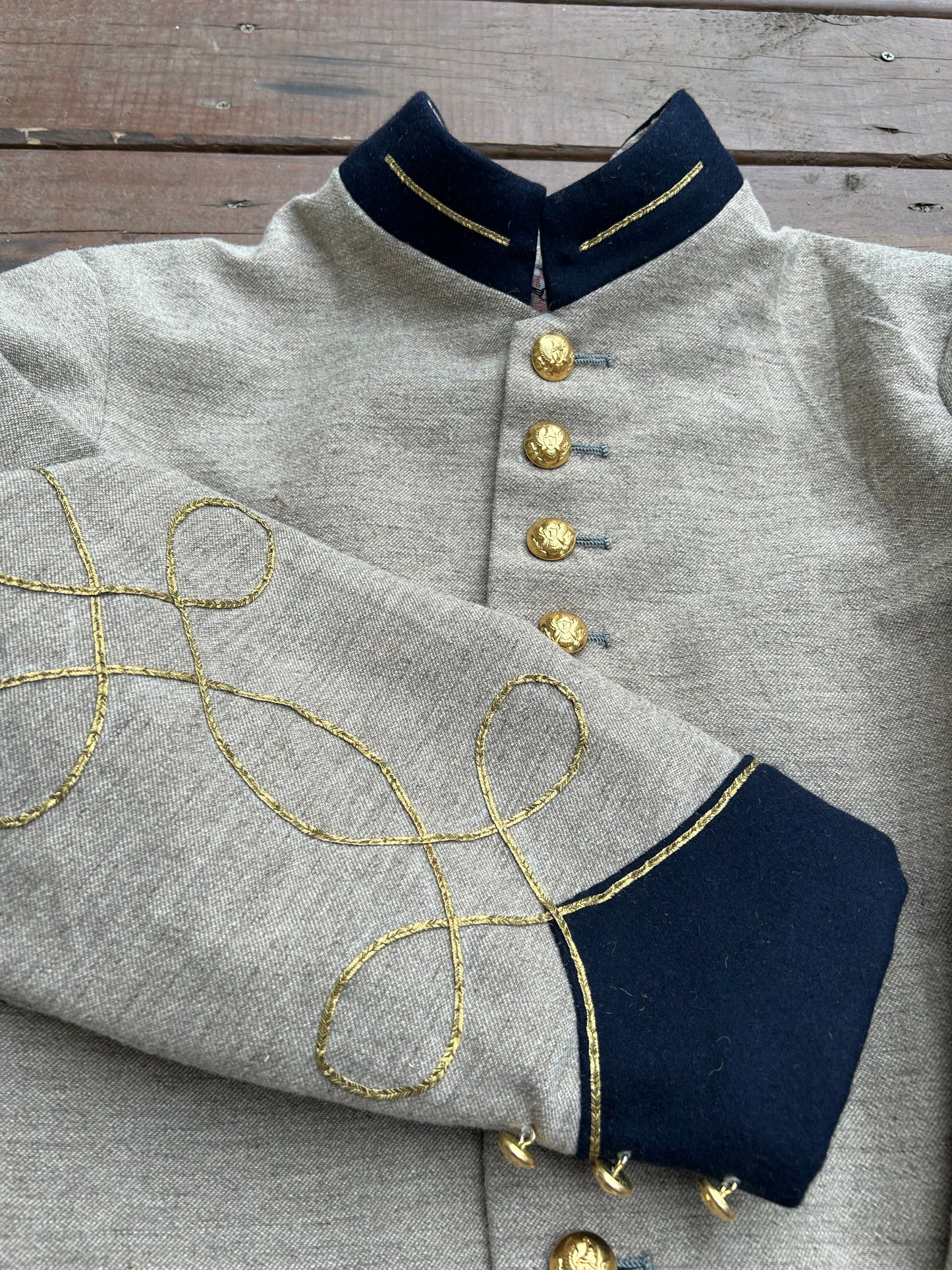 Confederate Officer Frock Coat - Single Breasted