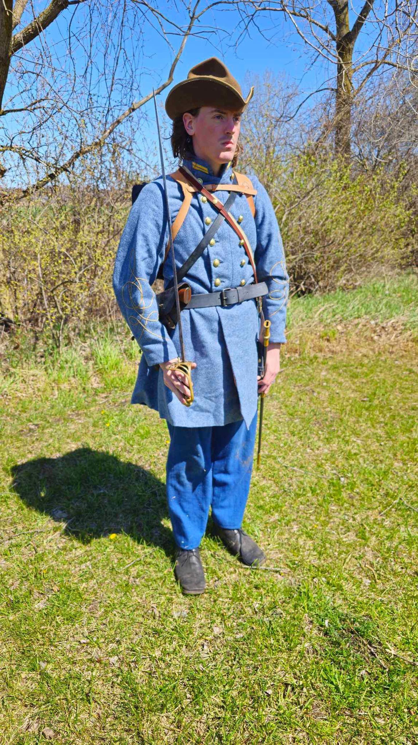 Confederate Officer Frock Coat - Untrimmed Company Grade