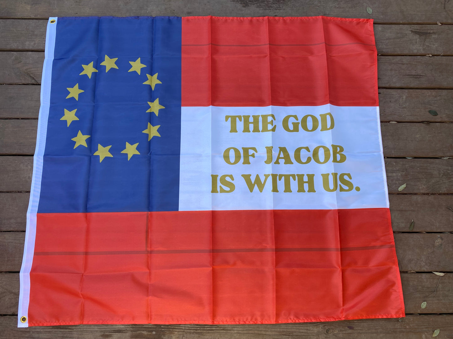 "The God of Jacob is with us." - 38th Georgia - Company A Flag