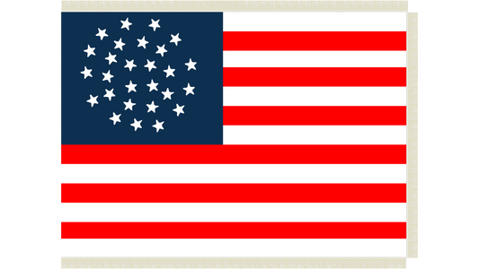 1st Virginia Militia - Mexican American War Flag Stickers