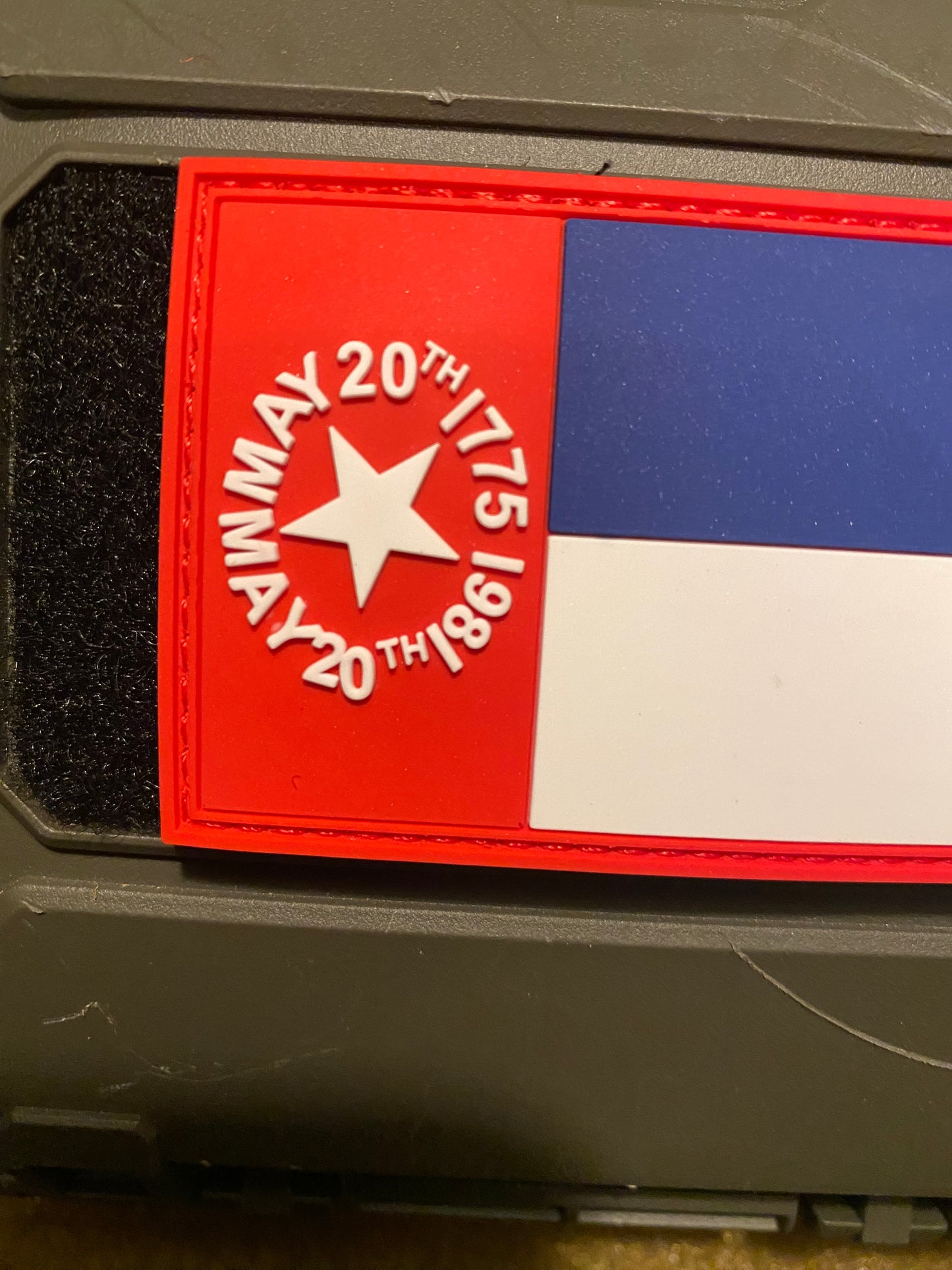 North Carolina State/Secession Flag PVC Patch