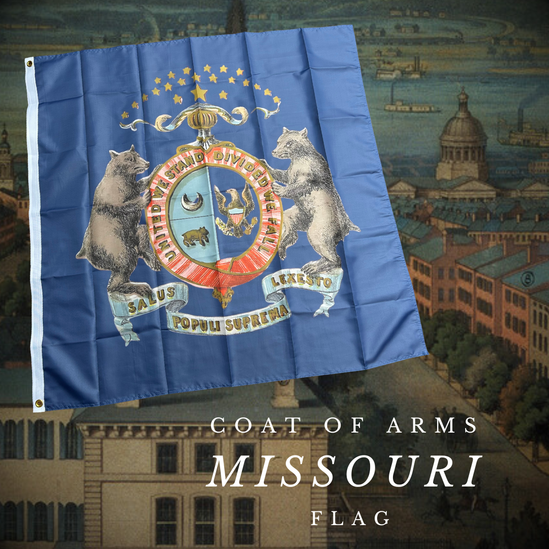 Missouri Coat of Arms Flag