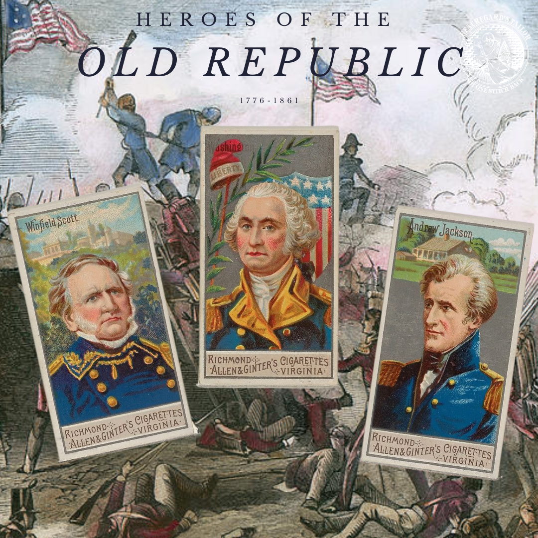 Richmond Virginia - Allen & Ginter's Heroes of the Old Republic Sticker Set