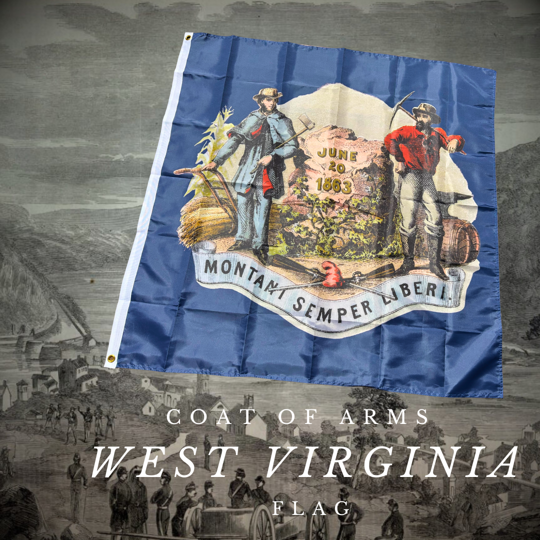 West Virginia Coat of Arms Flag