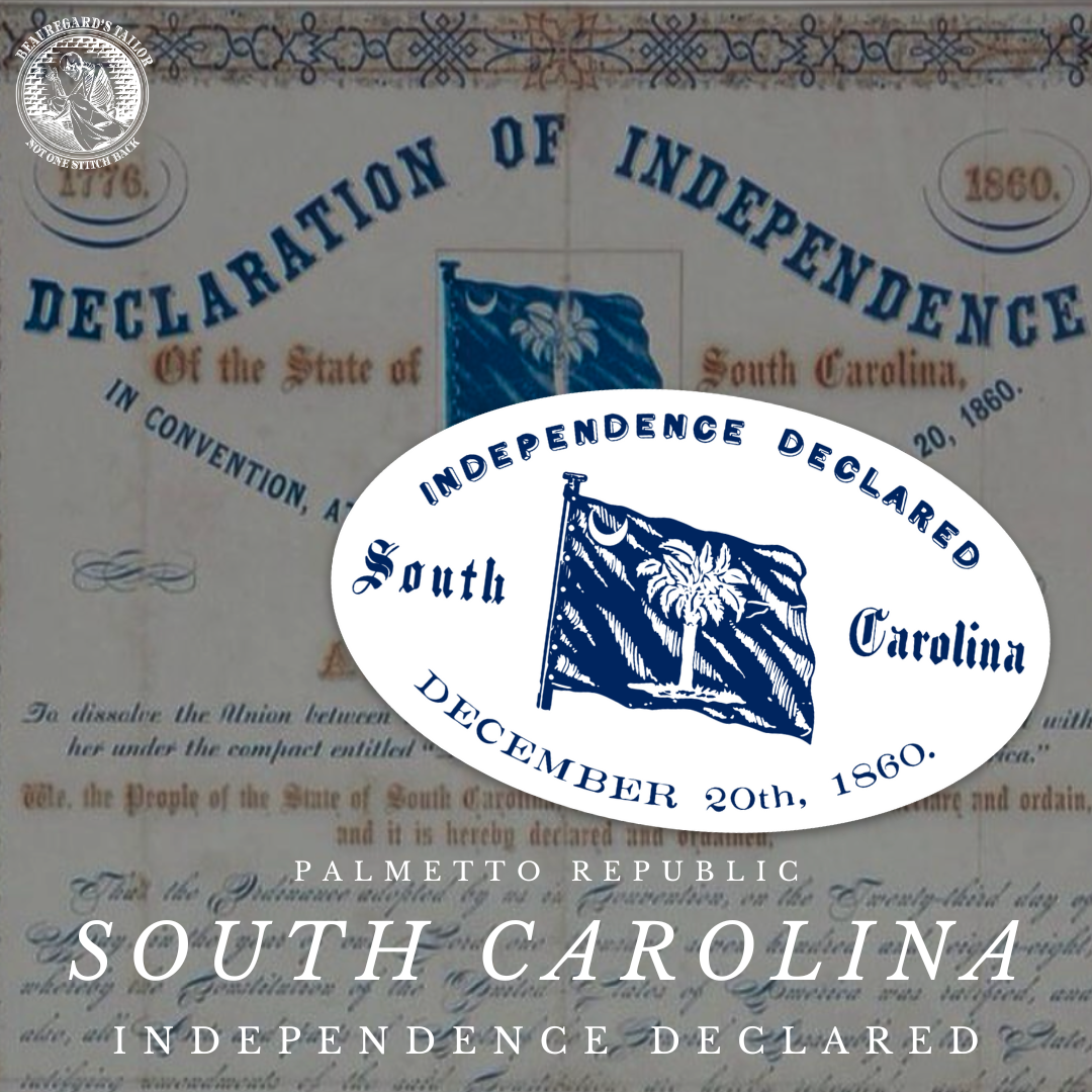 Independence Declared! South Carolina Stickers