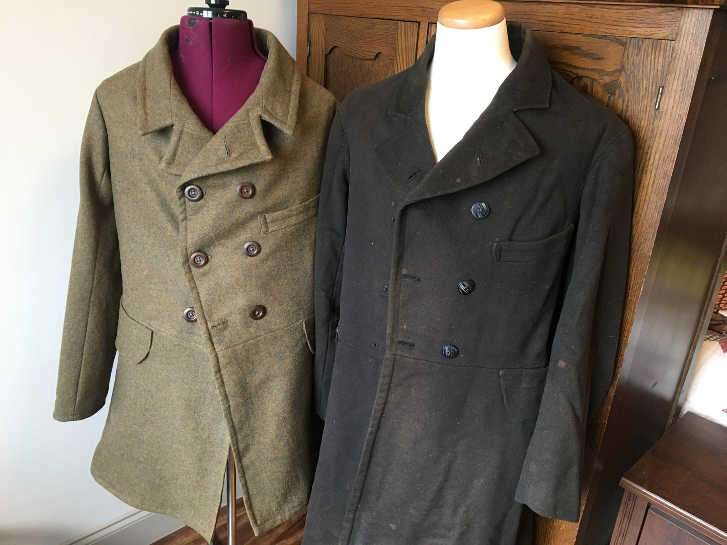 "Pressed into Service" Civilian Modified Confederate Overfrock Coat 1861-1865
