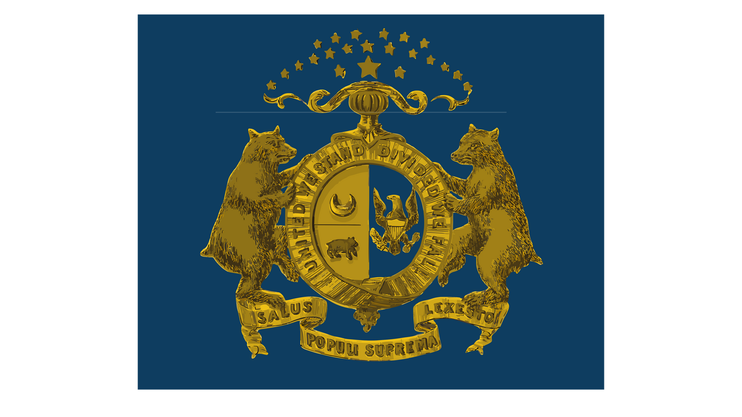 Missouri State Guard Regimental Flag Stickers/Magnets