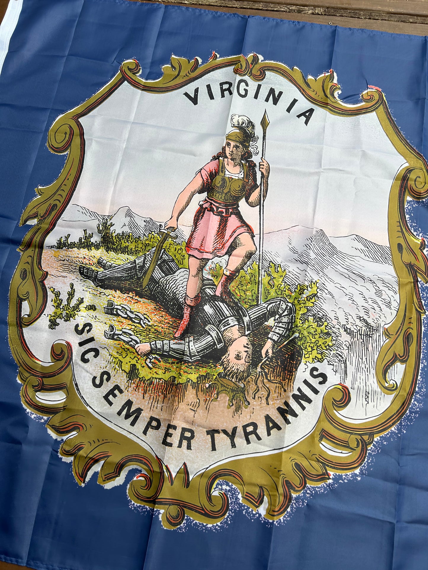Virginia Coat of Arms Flag