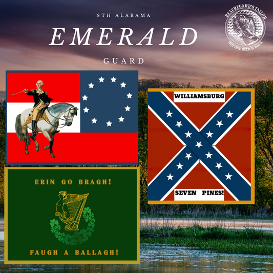 8th Alabama Battle Flag and Company I Flag Stickers