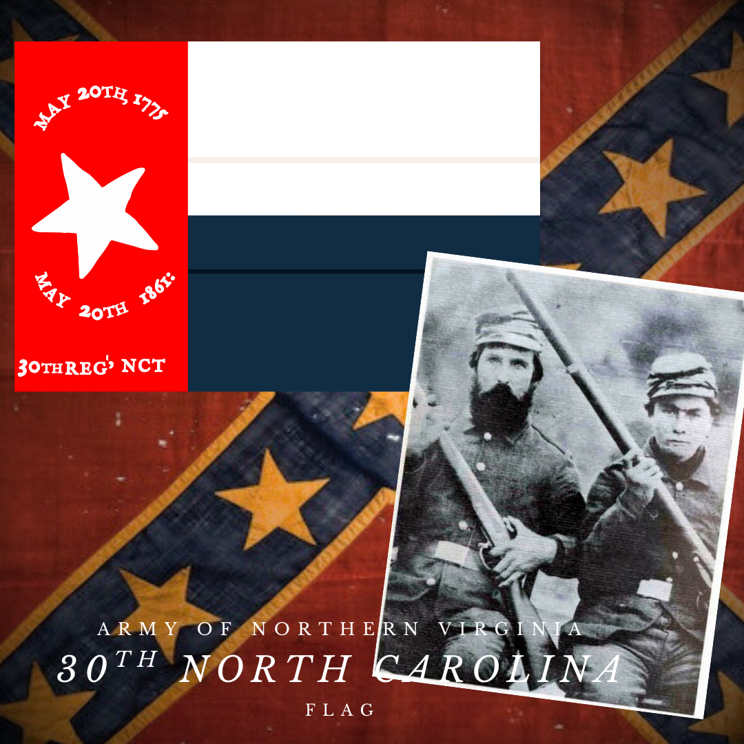 30th North Carolina State Flag Stickers/Magnets