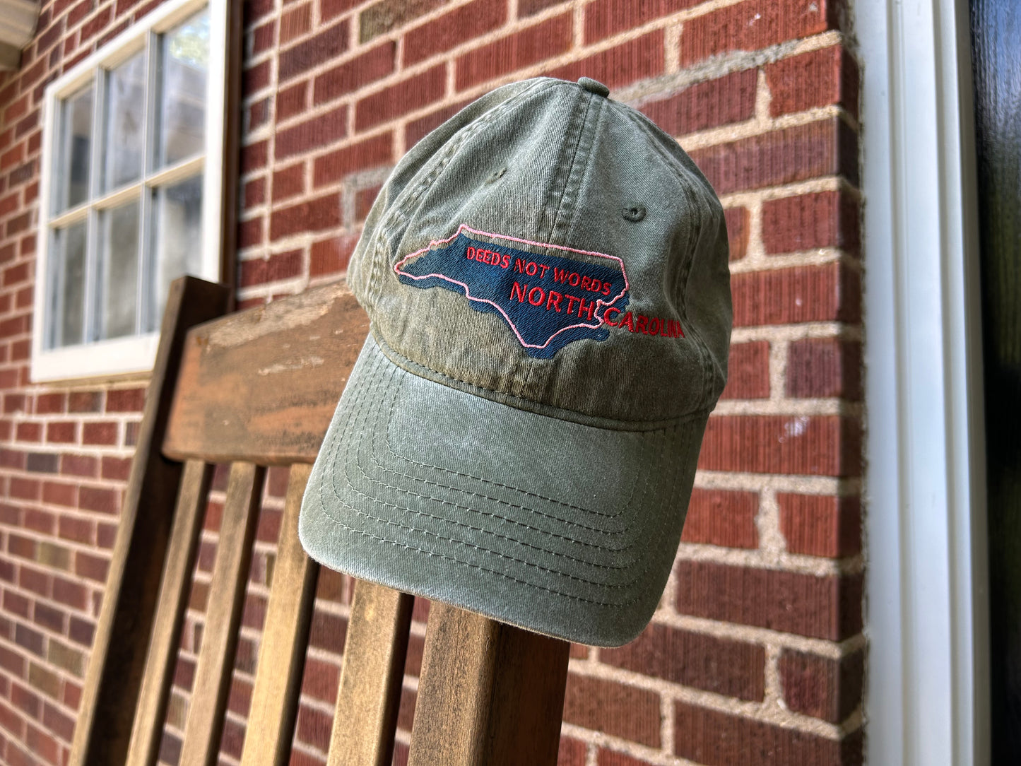 "Deeds not Words" North Carolina Cap