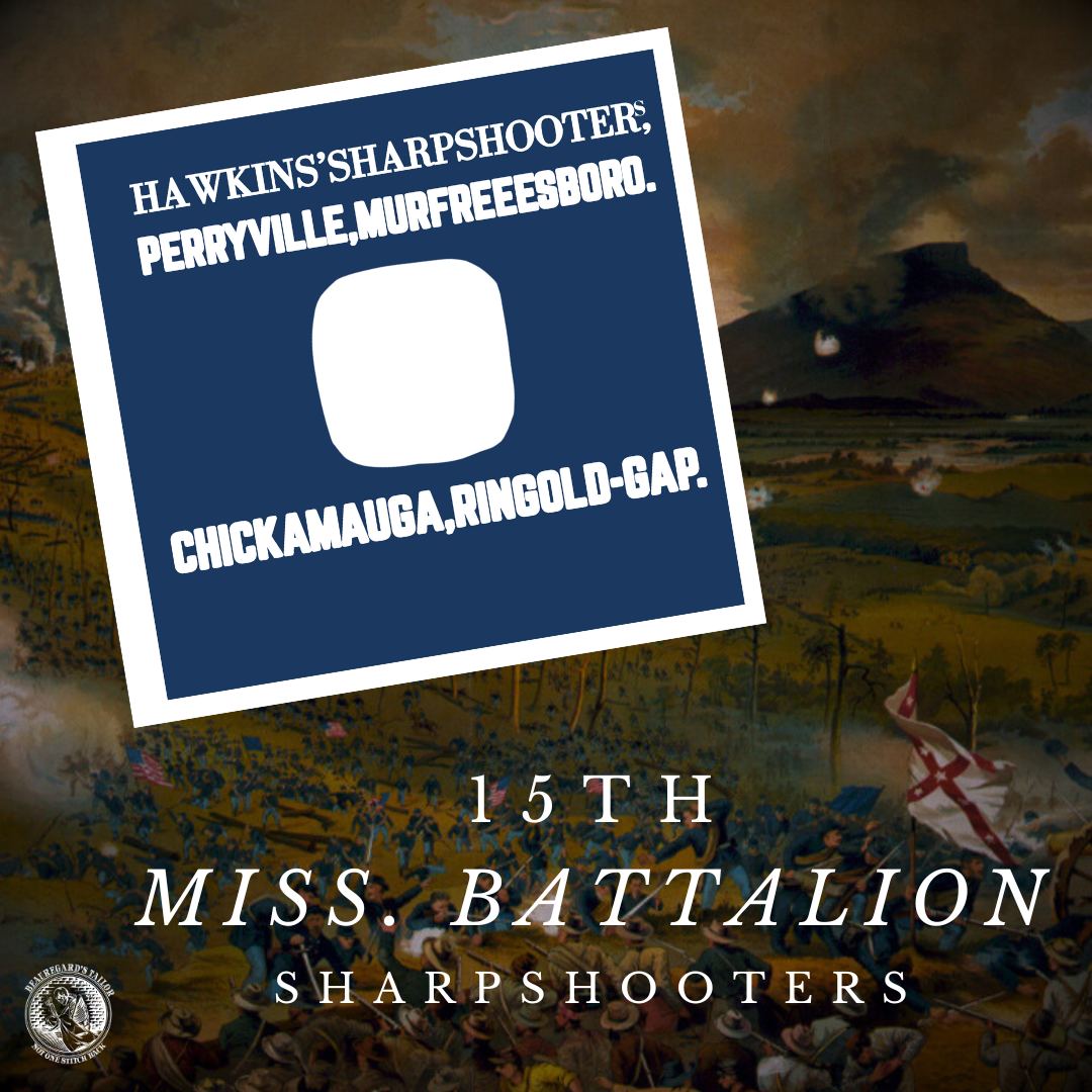 15th Mississippi Sharpshooter Battalion Flag Stickers