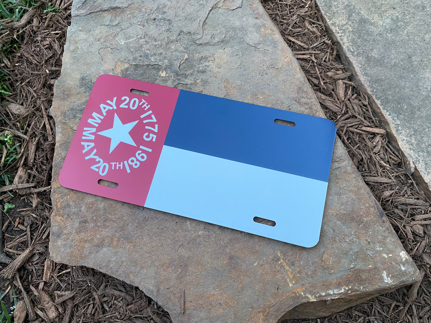 North Carolina Secession Flag Car Tag/Plate