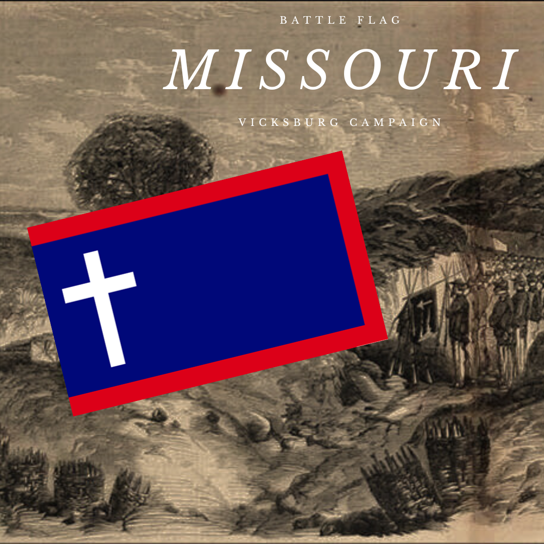 "Missouri Battle Flag" 9th Battalion Missouri Sharpshooters Stickers/Magnet