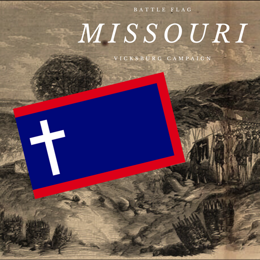 "Missouri Battle Flag" 9th Battalion Missouri Sharpshooters Stickers/Magnet