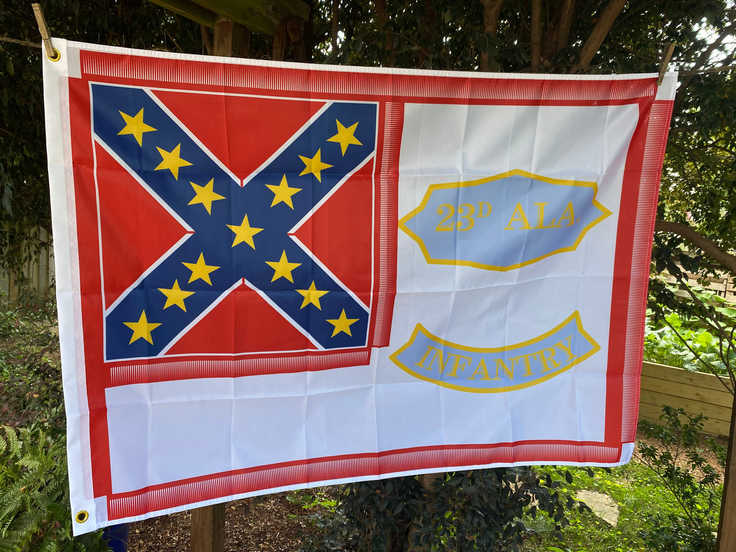 23rd Alabama 2nd National House Flag