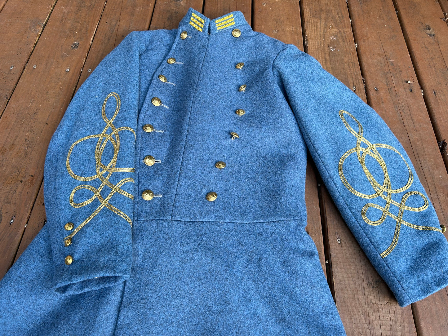 Confederate Officer Frock Coat - Untrimmed Company Grade