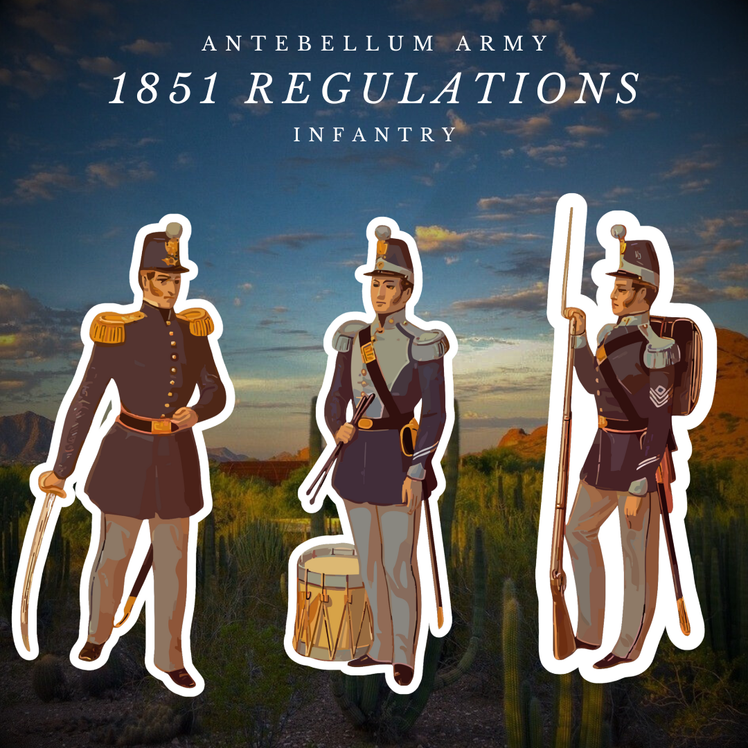1851 - Infantry Uniform Plate Stickers