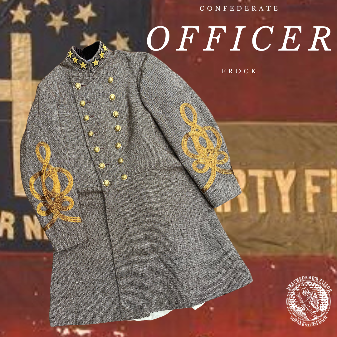 Confederate Officer Frock Coat "Deep South" Jean