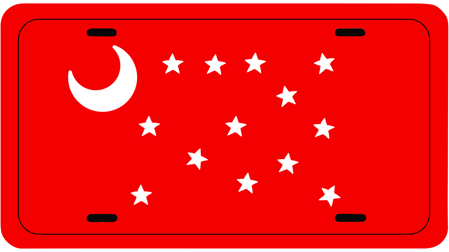 Van Dorn Flag Car Tag/Plate