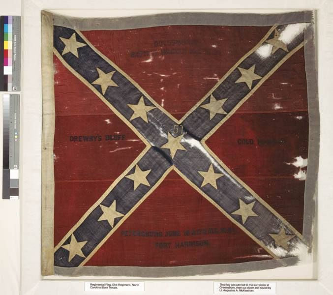 51st North Carolina Regimental Flag Sticker