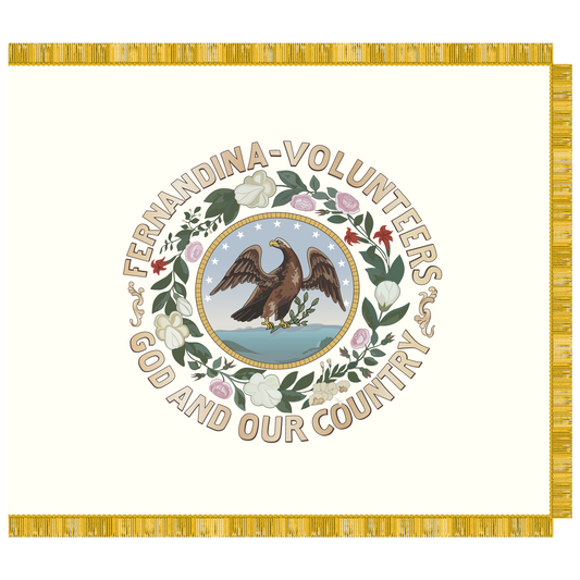 "God and Our Country" Fernandina Volunteers Flag