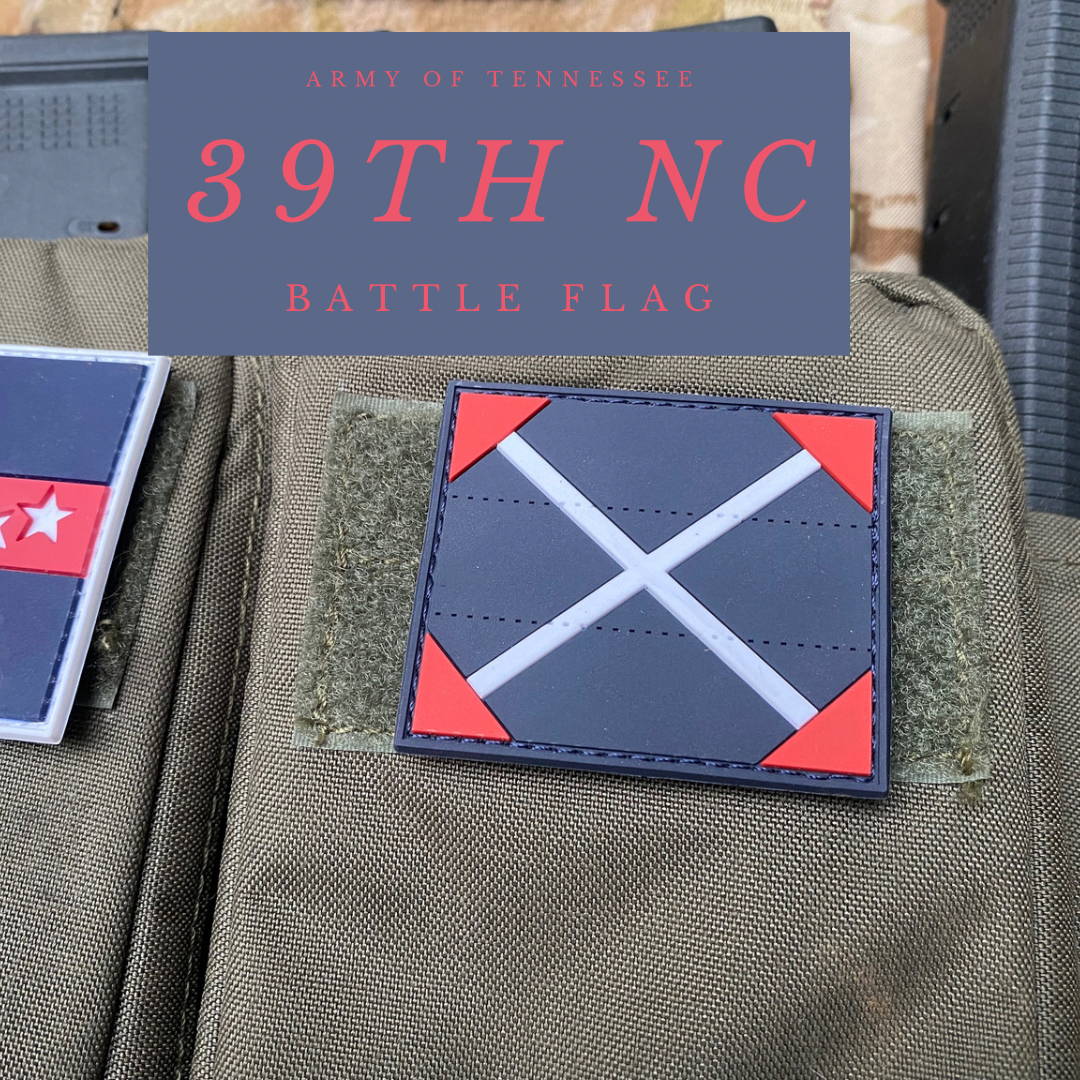 39th North Carolina Battle Flag PVC Patch