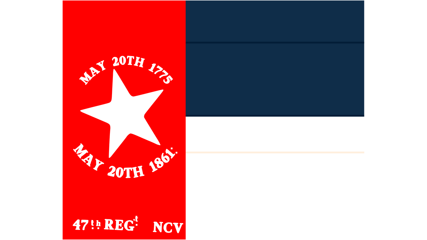 47th North Carolina State Flag Stickers/Magnets