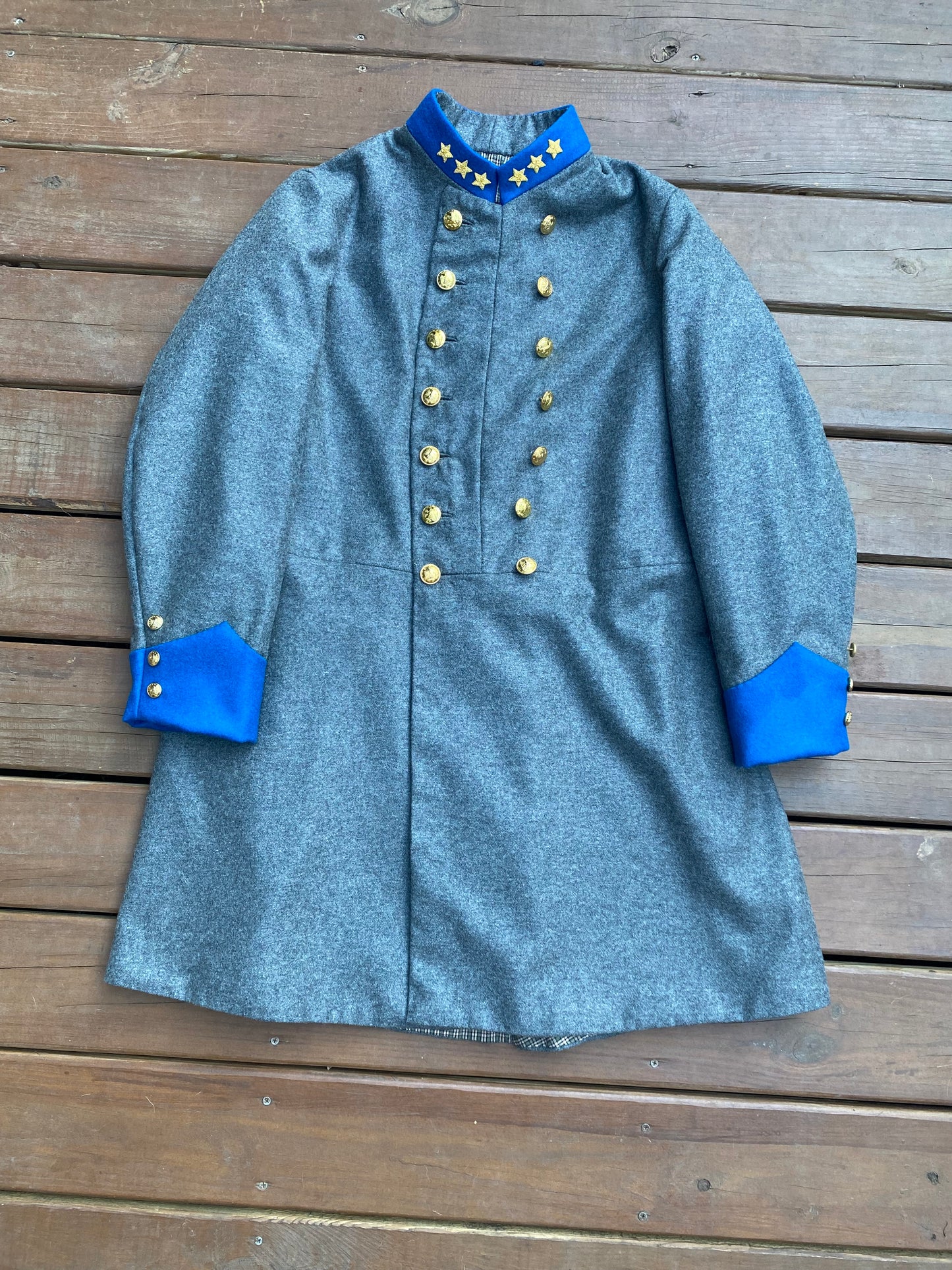 Confederate Officer Frock Coat - Cuff and Collar Trim