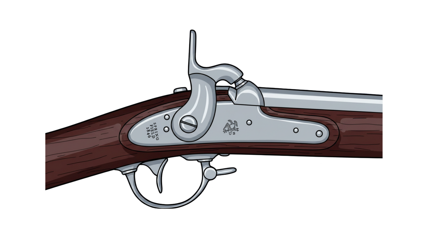 M1842 Springfield Musket Stickers/Magnet