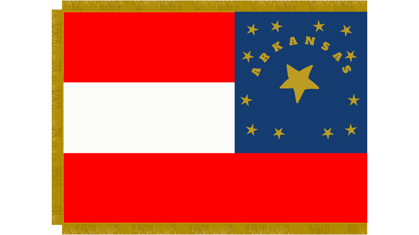 17th Arkansas - Hempstead Rifles Flag Stickers/Magnet