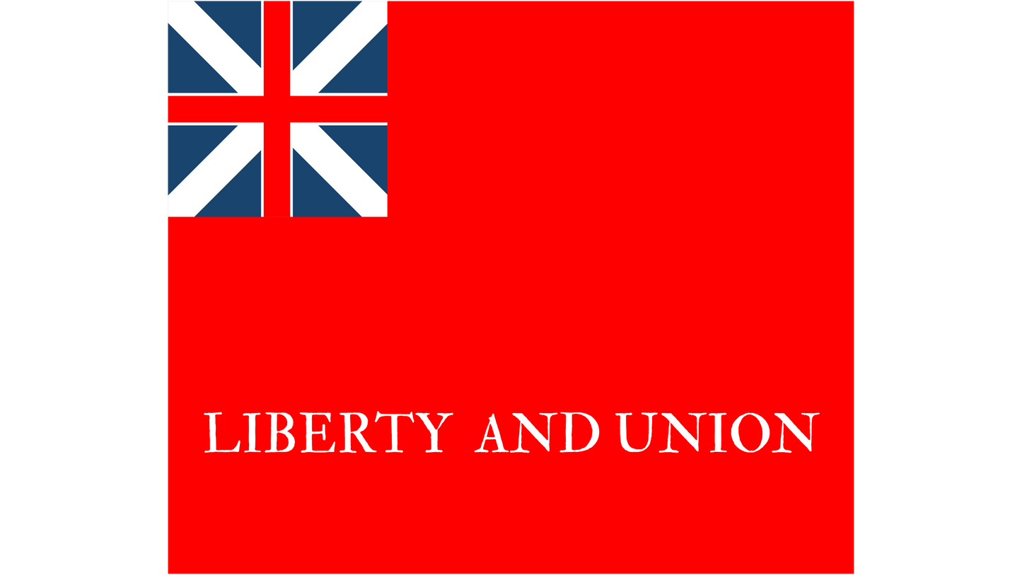 "Liberty and Union" Taunton Flag Sticker/Magnet