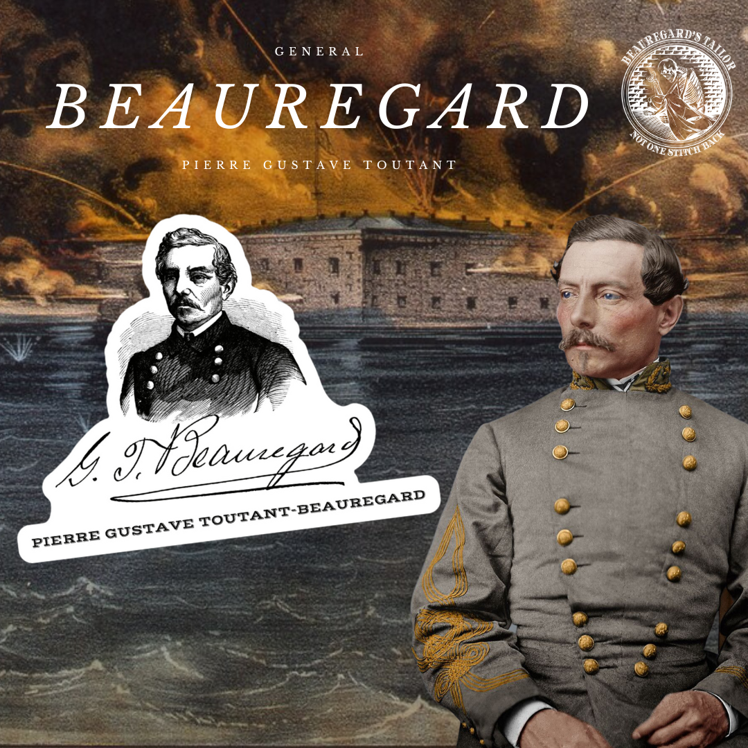 General Pierre Gustave Toutant-Beauregard Sticker