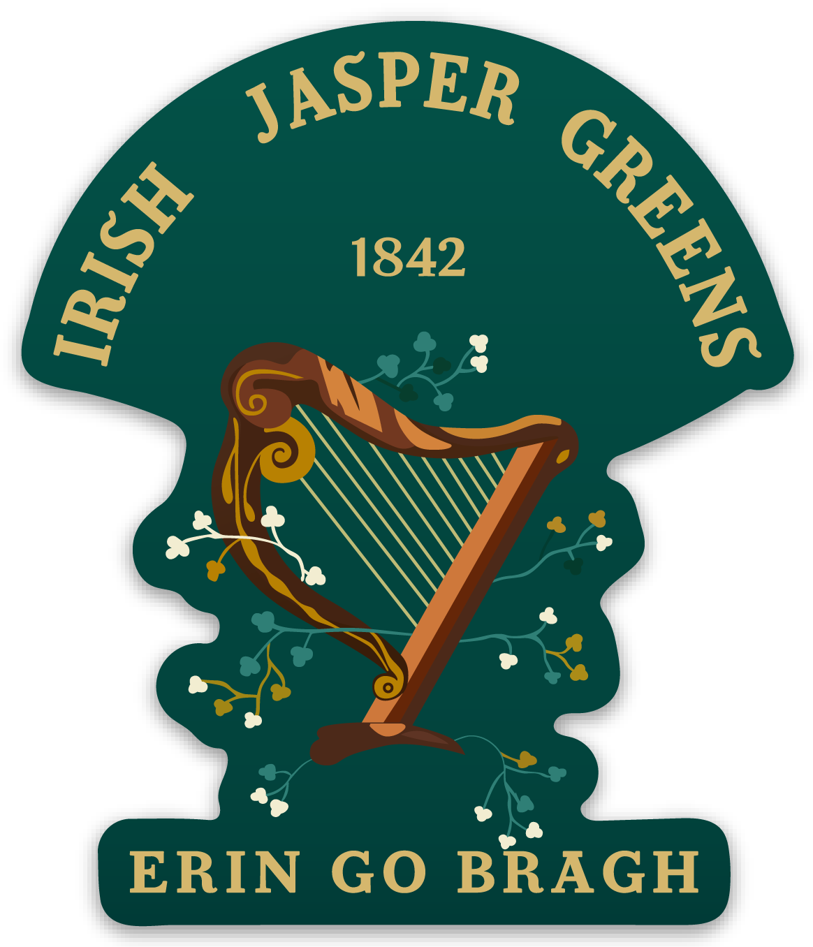 Irish Jasper Greens Stickers/Magnets