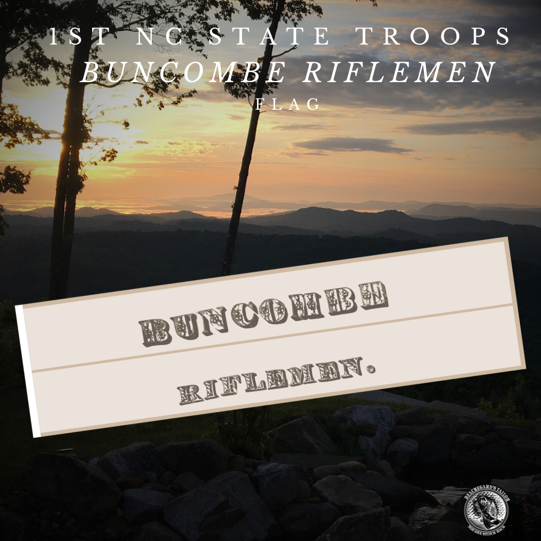 "Buncombe Riflemen" Company E - 1st North Carolina Flag Stickers
