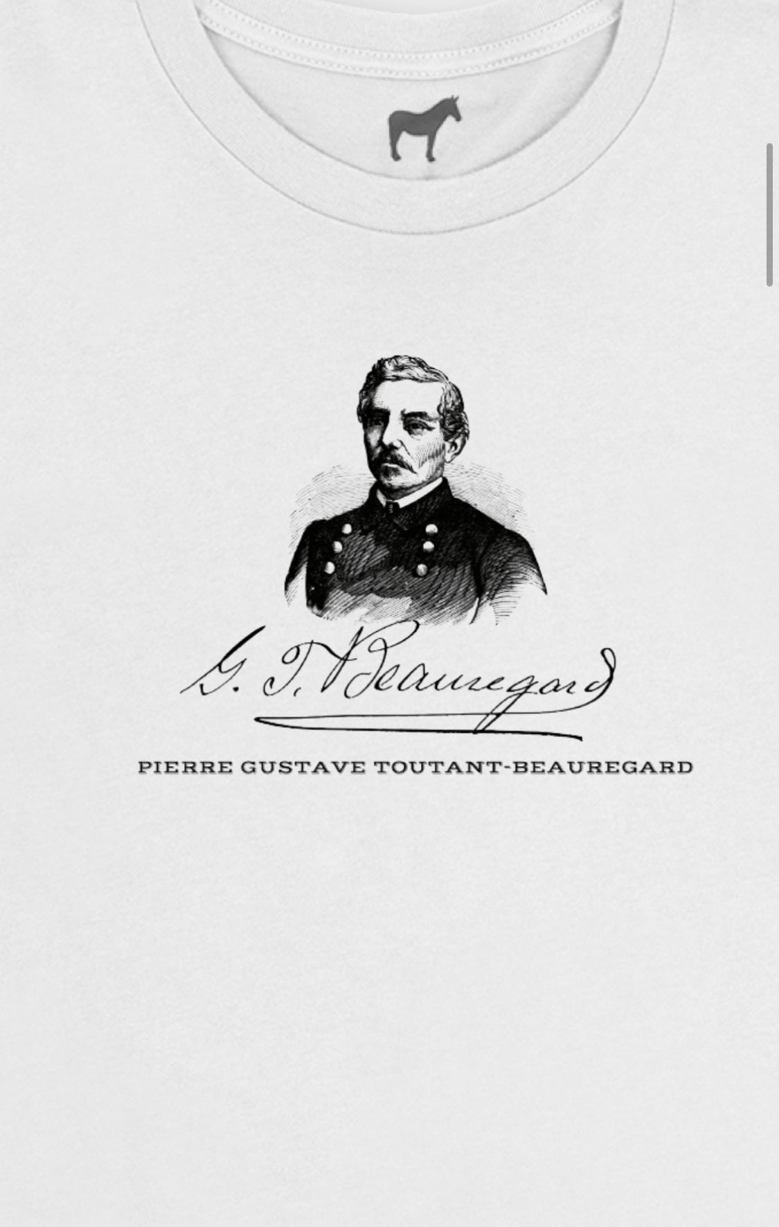 General Pierre Gustave Toutant-Beauregard T-Shirt