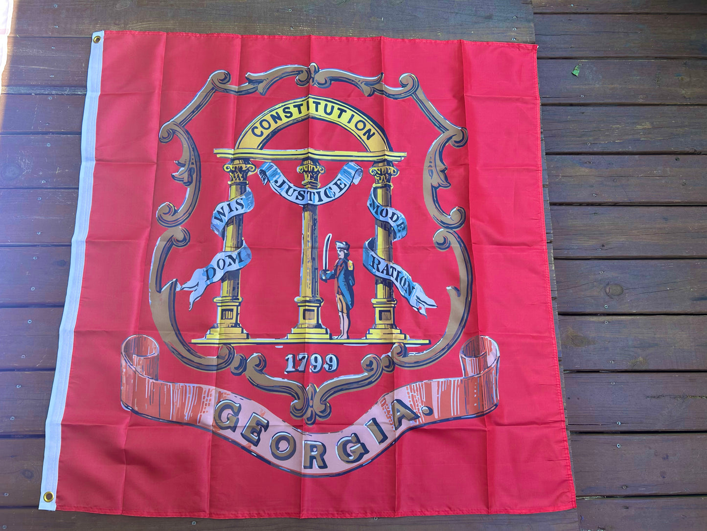 Georgia State Coat of Arms Flag