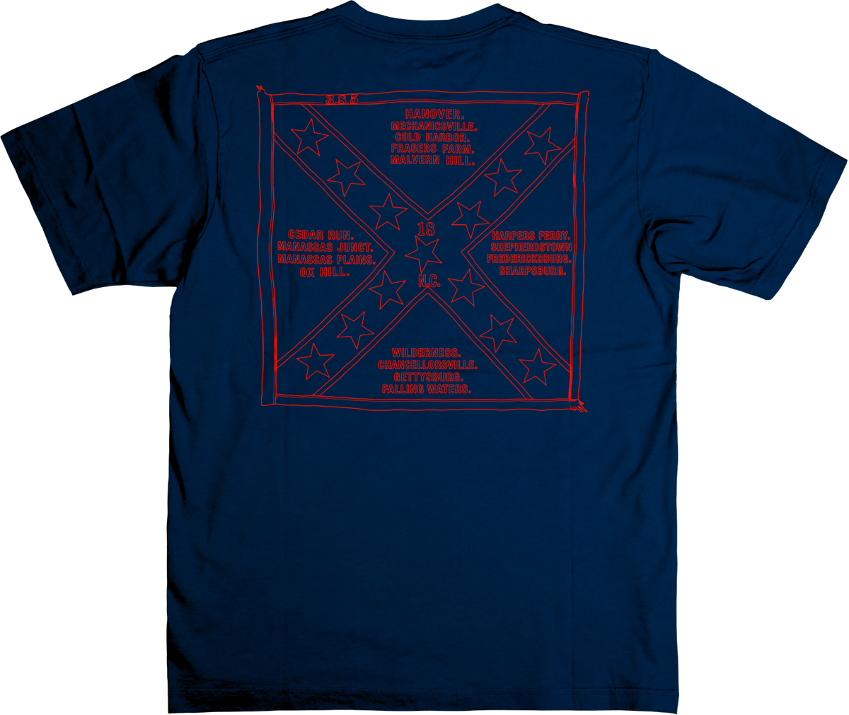 18th North Carolina Infantry Battle Flag Shirt