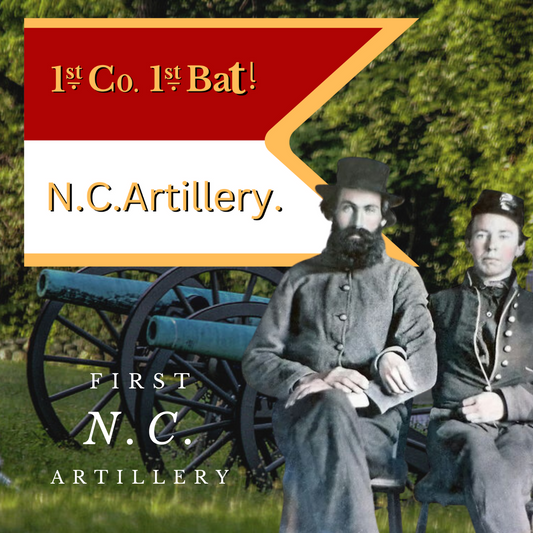 1st North Carolina Artillery Flag stickers